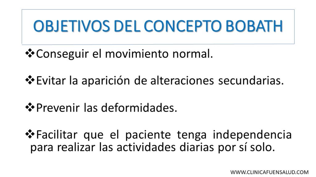 Objetivos del Concepto Bobath por Clínica Fuensalud